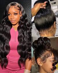 Natural look frontal wig